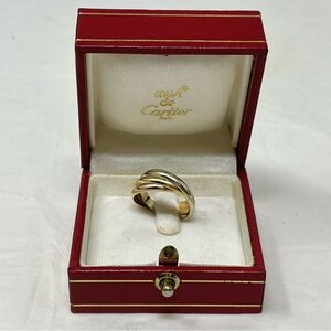 CARTIER 18K CLASSIC UNISEX TRINITY ROLLING RING